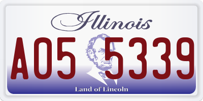 IL license plate A055339