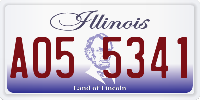 IL license plate A055341