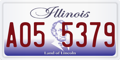 IL license plate A055379