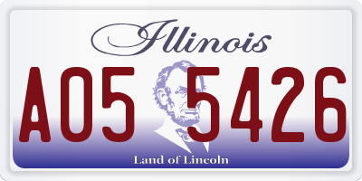 IL license plate A055426