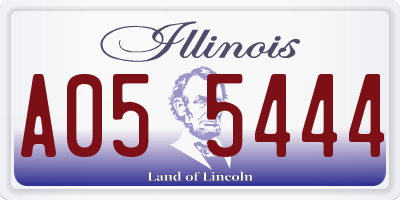 IL license plate A055444