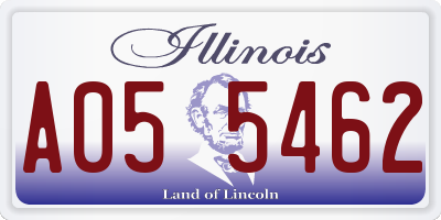 IL license plate A055462