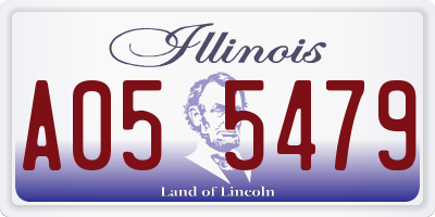 IL license plate A055479
