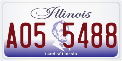 IL license plate A055488