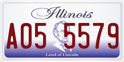 IL license plate A055579