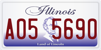 IL license plate A055690