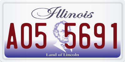 IL license plate A055691