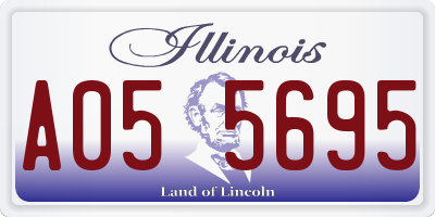 IL license plate A055695