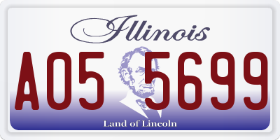 IL license plate A055699