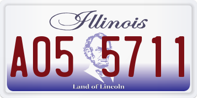 IL license plate A055711