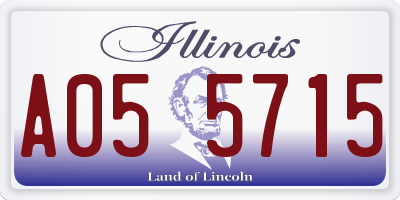 IL license plate A055715