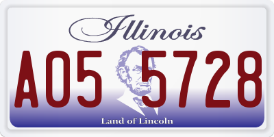 IL license plate A055728