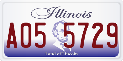 IL license plate A055729
