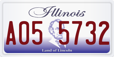 IL license plate A055732