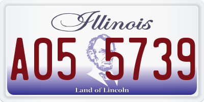 IL license plate A055739