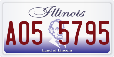 IL license plate A055795