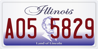 IL license plate A055829