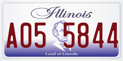 IL license plate A055844