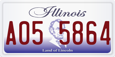 IL license plate A055864