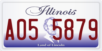 IL license plate A055879