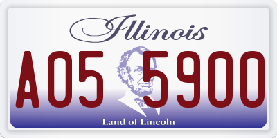 IL license plate A055900