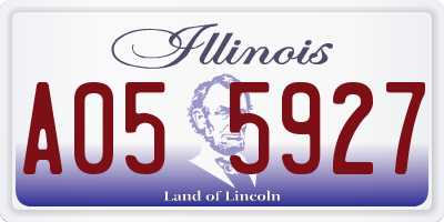 IL license plate A055927
