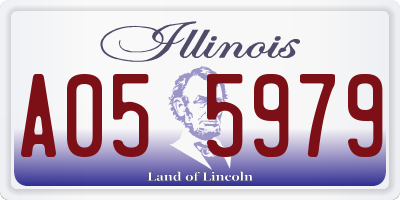 IL license plate A055979