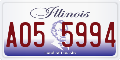 IL license plate A055994