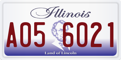 IL license plate A056021