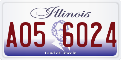 IL license plate A056024