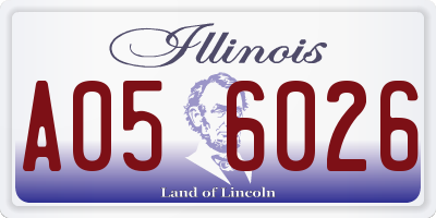 IL license plate A056026