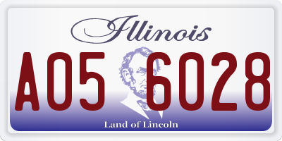 IL license plate A056028