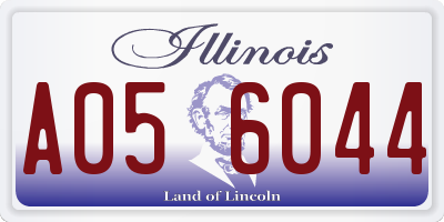 IL license plate A056044