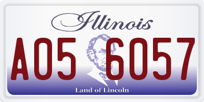 IL license plate A056057