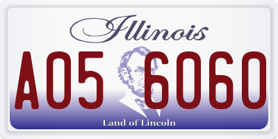 IL license plate A056060