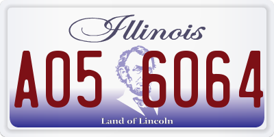 IL license plate A056064