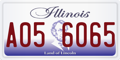 IL license plate A056065