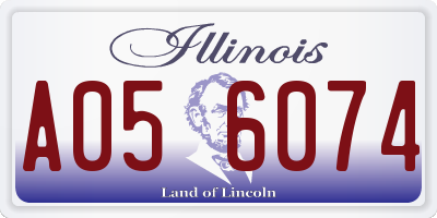 IL license plate A056074