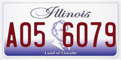 IL license plate A056079