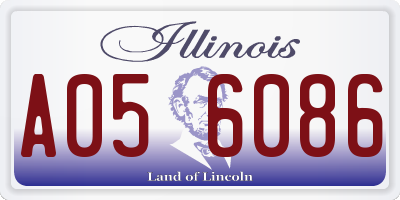 IL license plate A056086