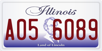 IL license plate A056089