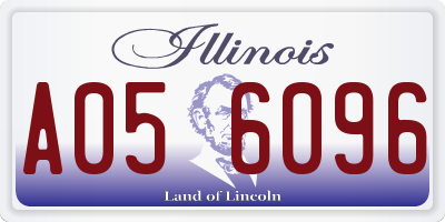 IL license plate A056096