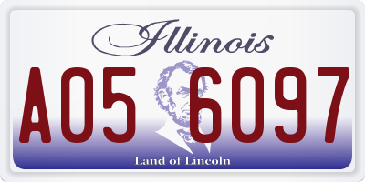 IL license plate A056097