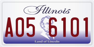 IL license plate A056101