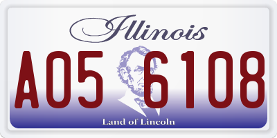 IL license plate A056108