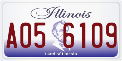 IL license plate A056109