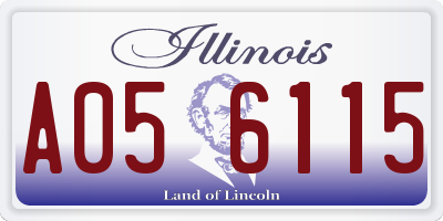 IL license plate A056115