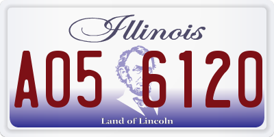IL license plate A056120