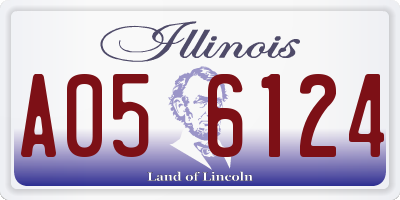IL license plate A056124