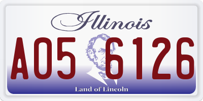 IL license plate A056126